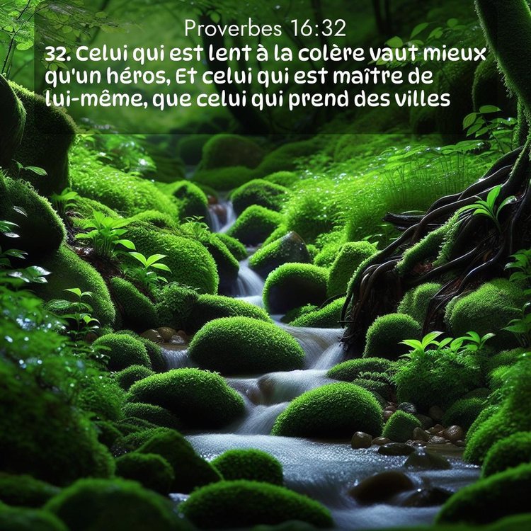 Segond Proverbes 16:32