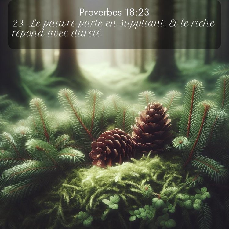 Segond Proverbes 18:23