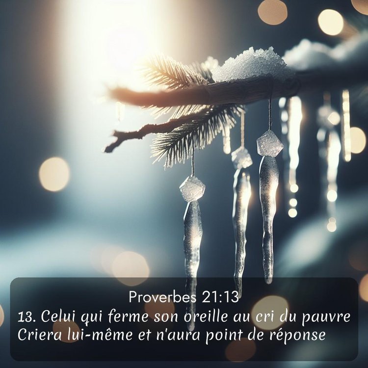 Segond Proverbes 21:13