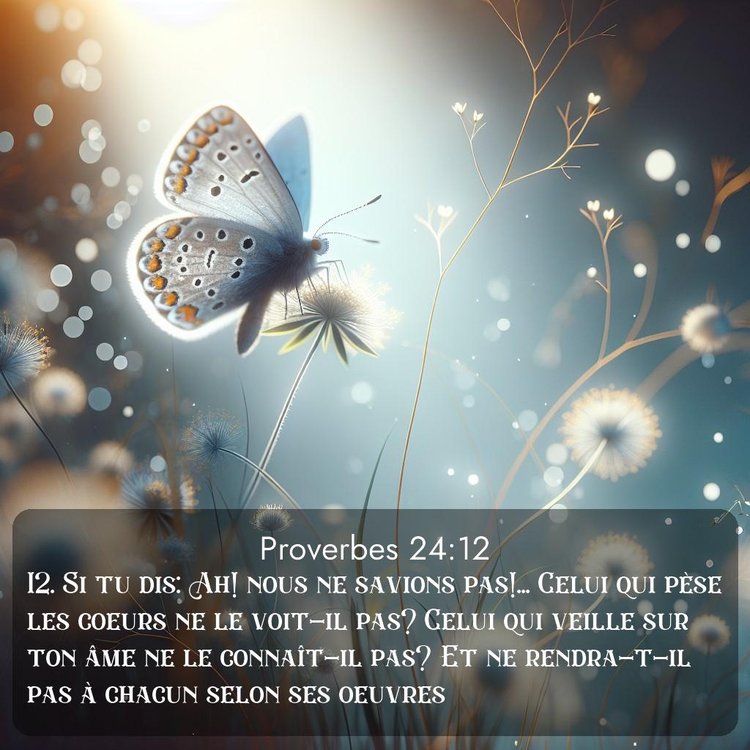 Segond Proverbes 24:12