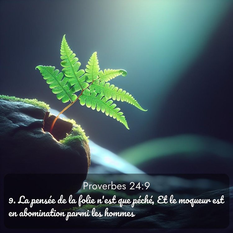 Segond Proverbes 24:9