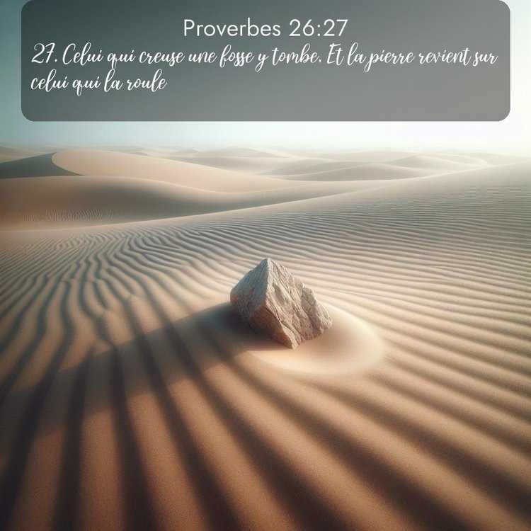 Segond Proverbes 26:27