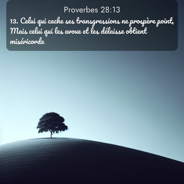 Segond Proverbes 28:13