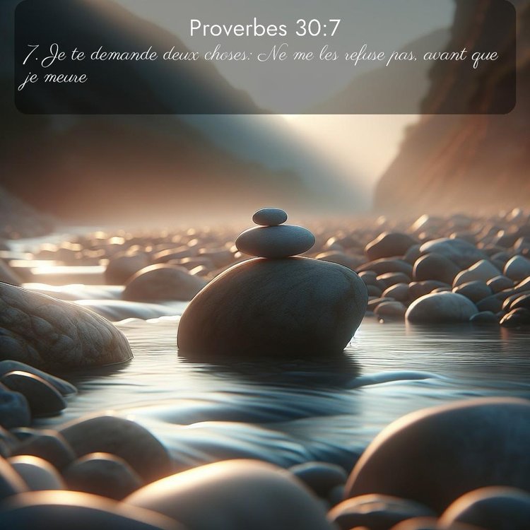 Segond Proverbes 30:7