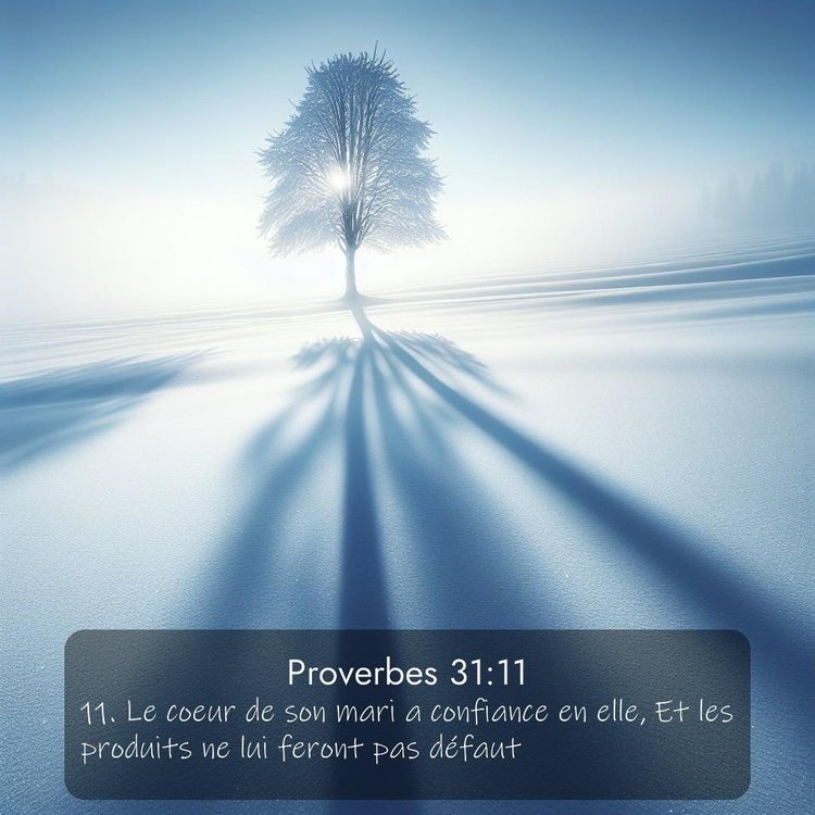 Segond Proverbes 31:11