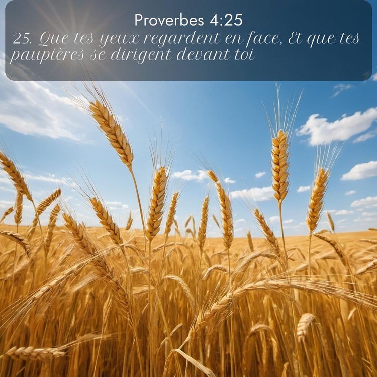 Segond Proverbes 4:25