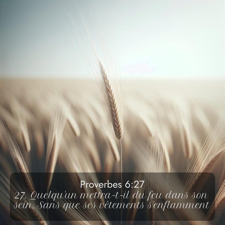 Segond Proverbes 6:27