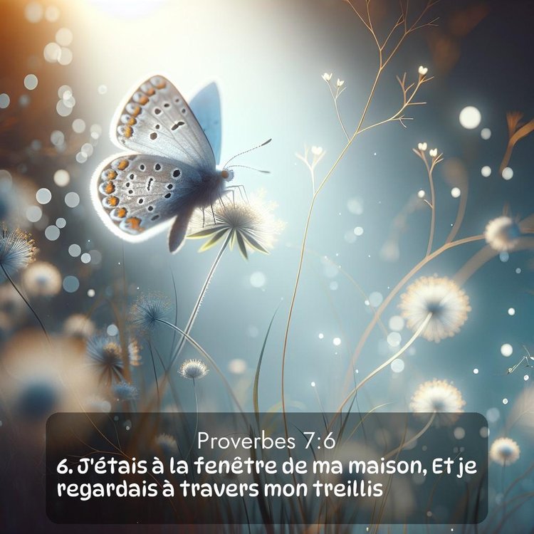 Segond Proverbes 7:6