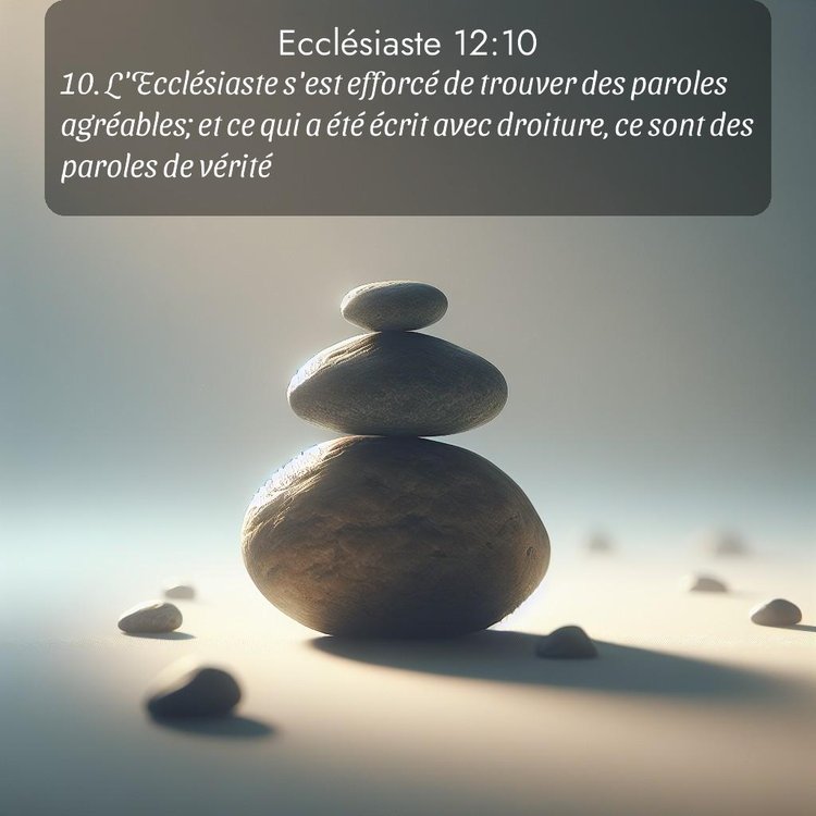 Bible Segond Ecclésiaste 12:10