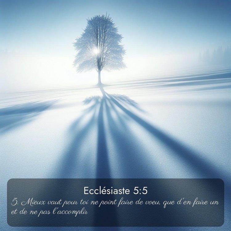 Segond Ecclésiaste 5:5