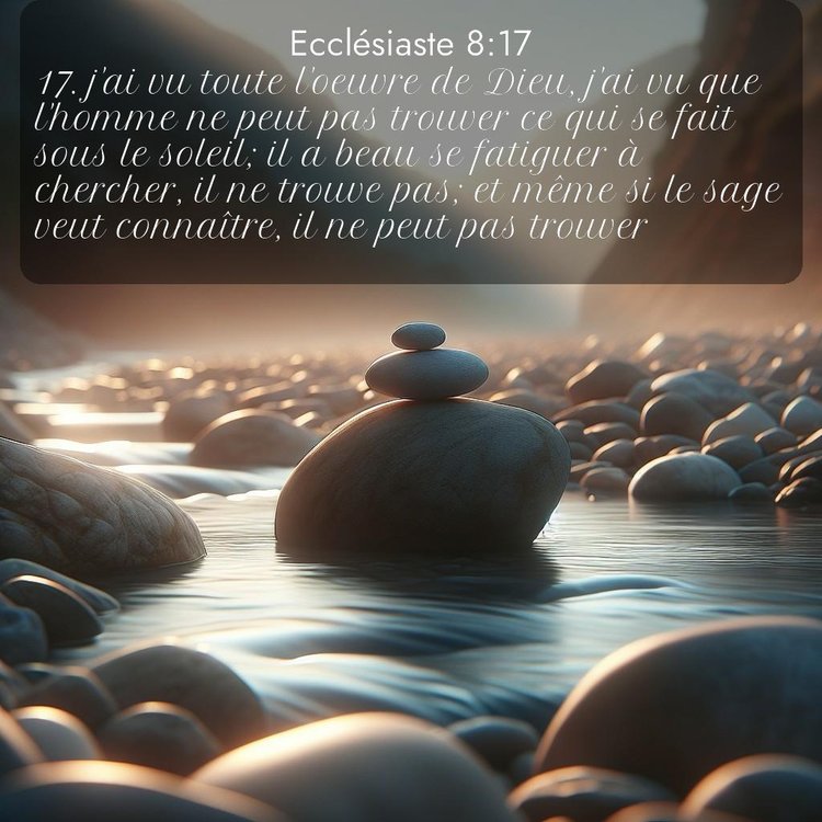 Segond Ecclésiaste 8:17