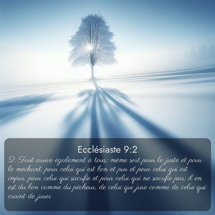 Segond Ecclésiaste 9:2