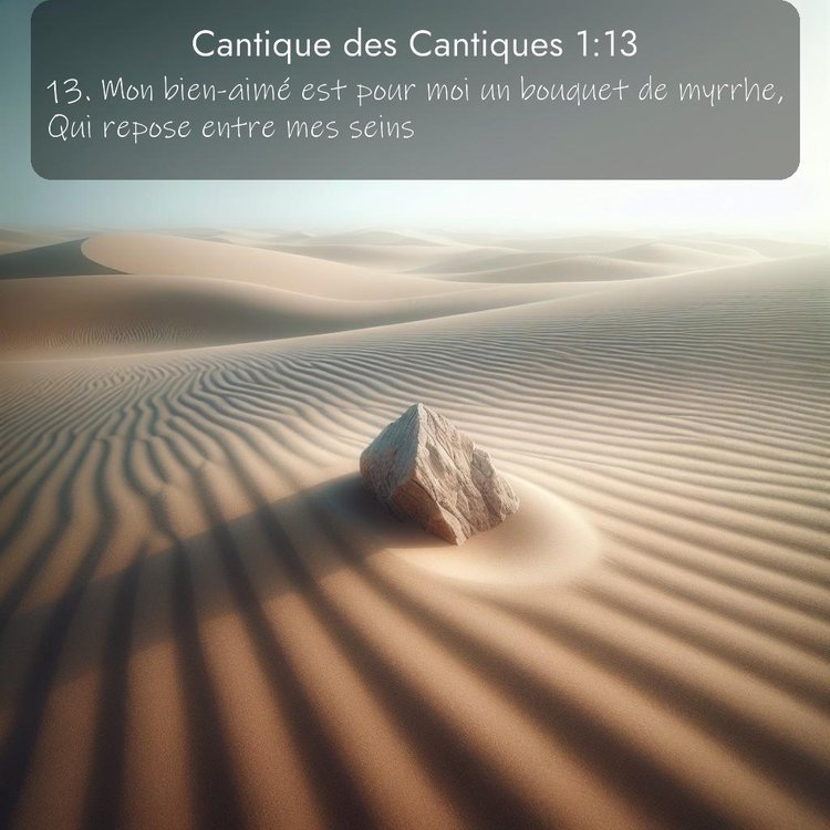 Segond Cantique des Cantiques 1:13