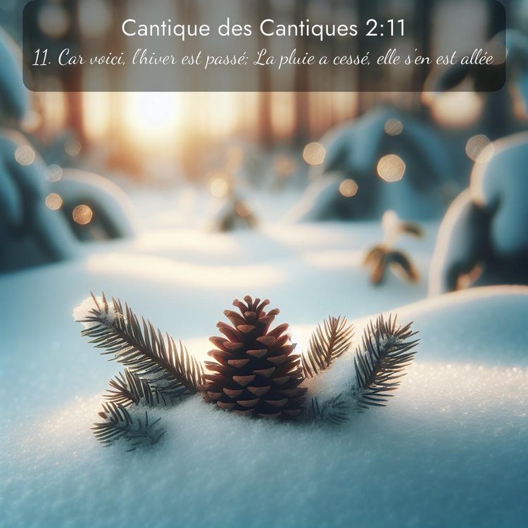 Segond Cantique des Cantiques 2:11