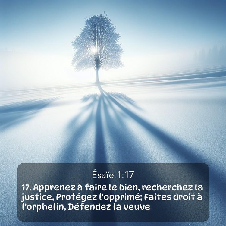 Segond Ésaïe 1:17