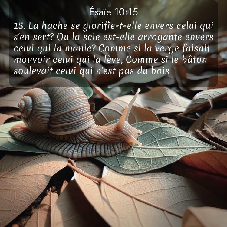 Segond Ésaïe 10:15