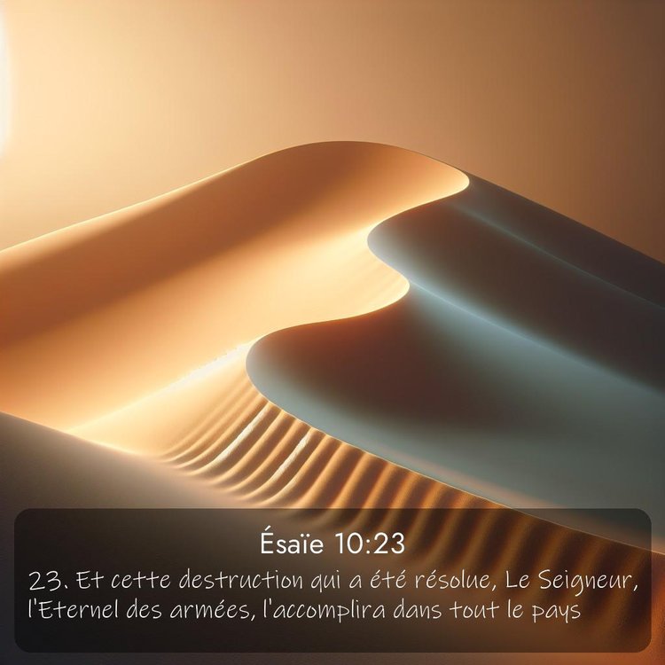 Segond Ésaïe 10:23