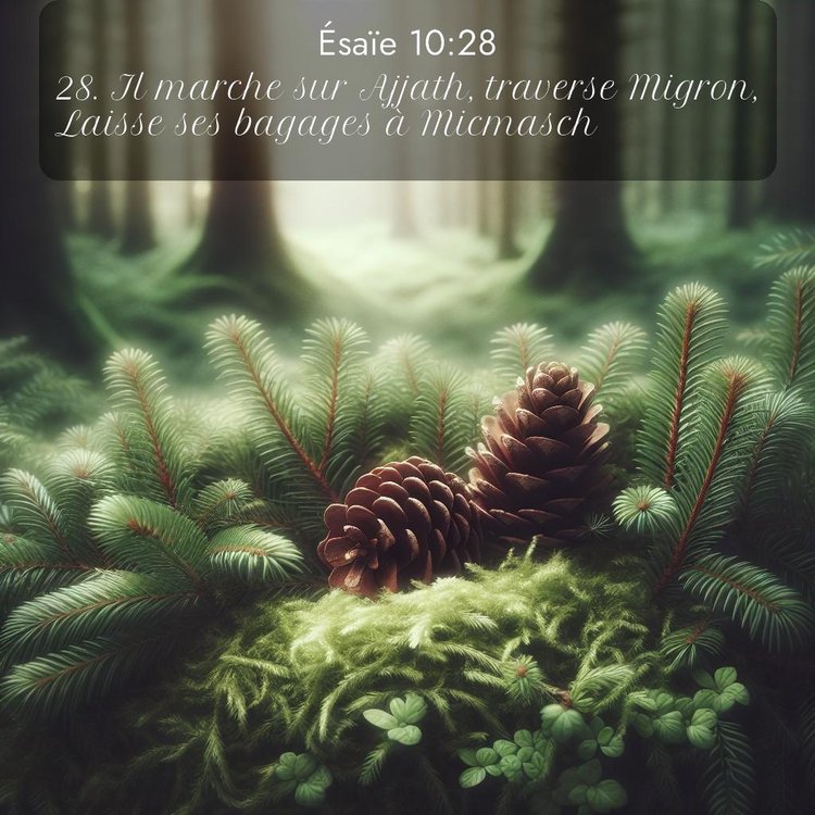 Segond Ésaïe 10:28