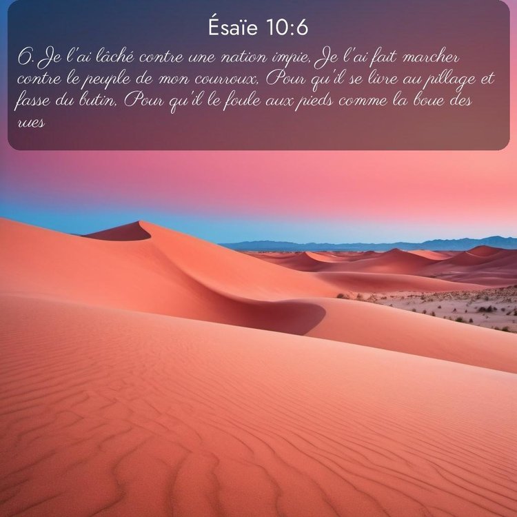 Segond Ésaïe 10:6