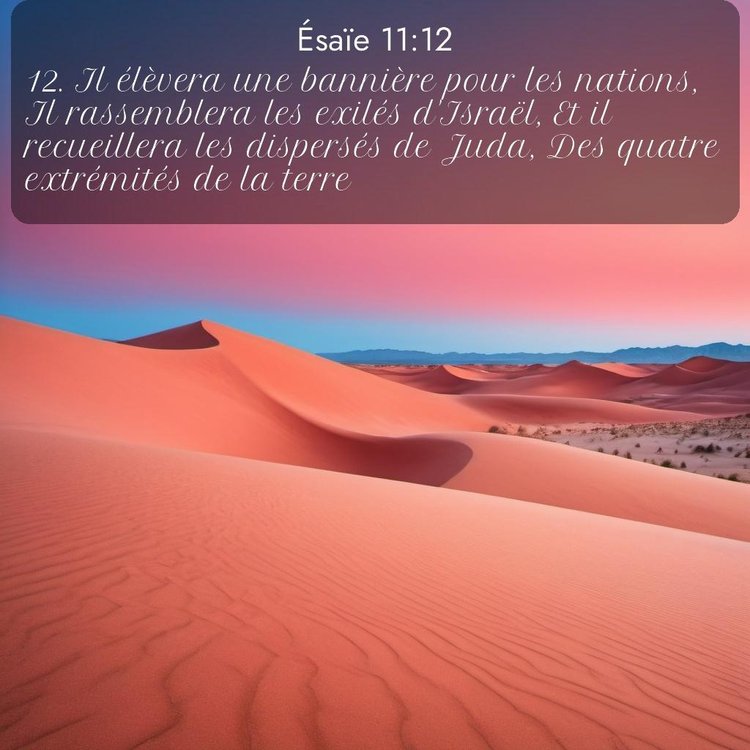 Segond Ésaïe 11:12