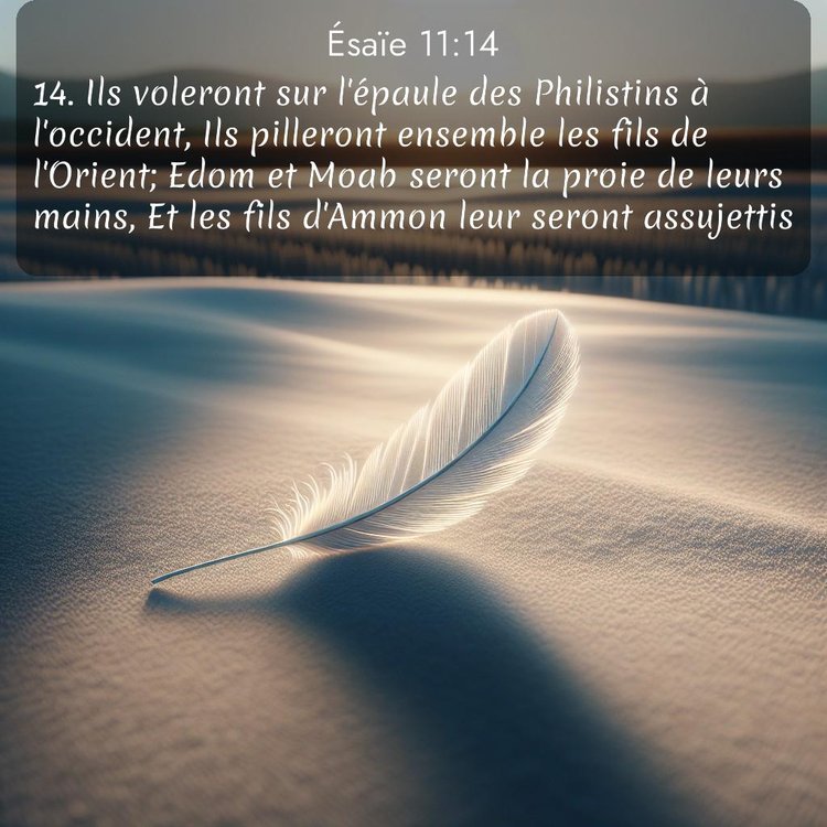 Segond Ésaïe 11:14