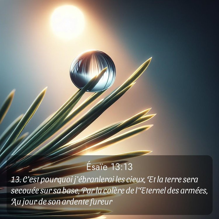 Segond Ésaïe 13:13