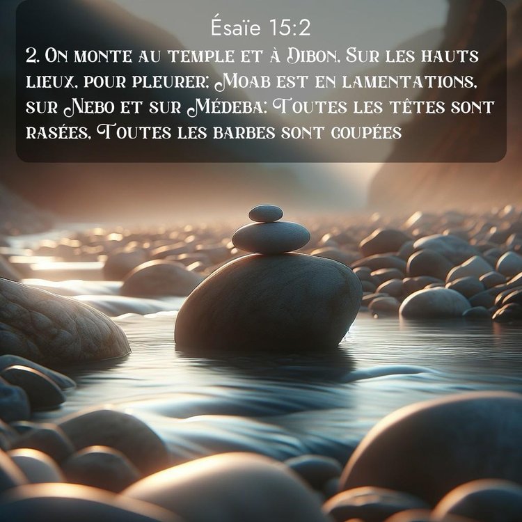 Segond Ésaïe 15:2