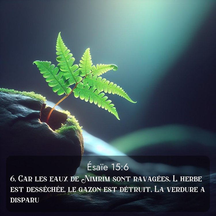 image nature avec verset biblique de la Bible