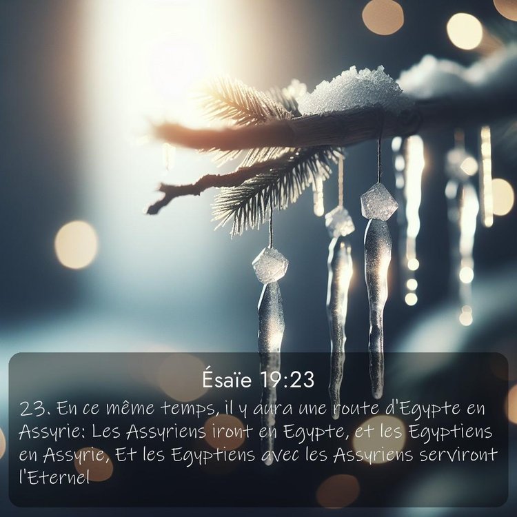 Segond Ésaïe 19:23