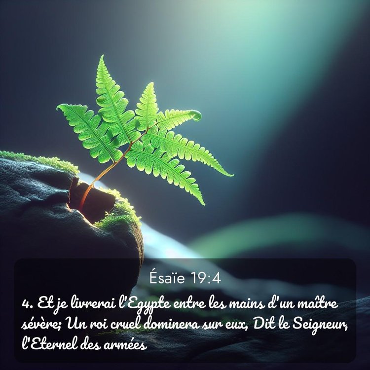 Segond Ésaïe 19:4