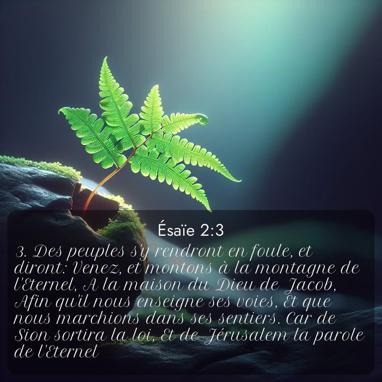 Segond Ésaïe 2:3