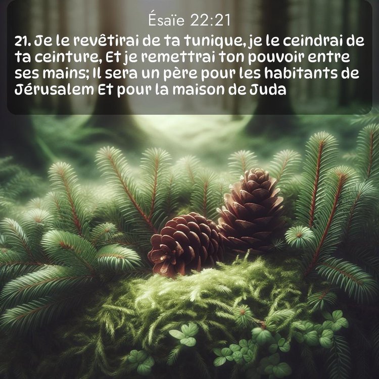 Segond Ésaïe 22:21