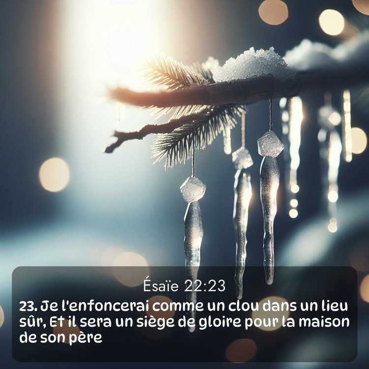 Segond Ésaïe 22:23