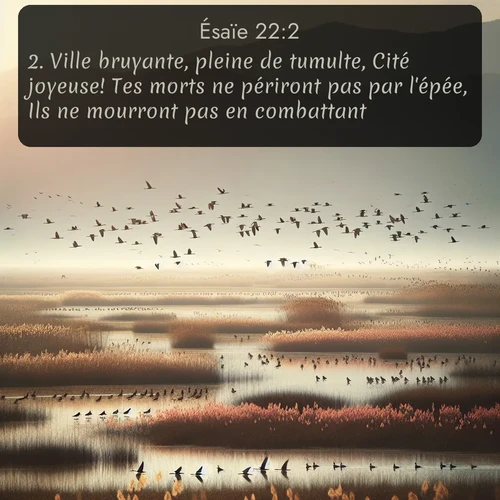 Segond 23 22:2
