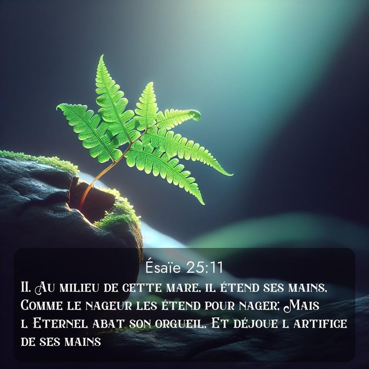 Segond Ésaïe 25:11