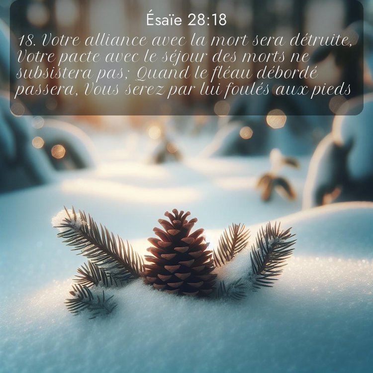 Segond Ésaïe 28:18