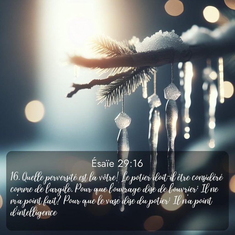 Segond Ésaïe 29:16