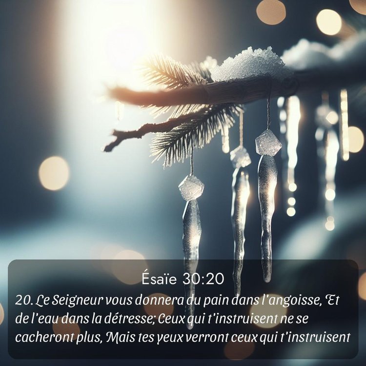 Segond Ésaïe 30:20