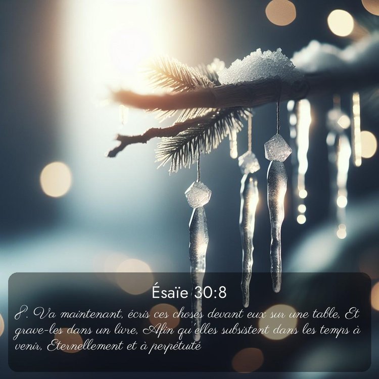 Segond Ésaïe 30:8