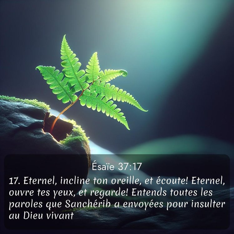 Segond Ésaïe 37:17