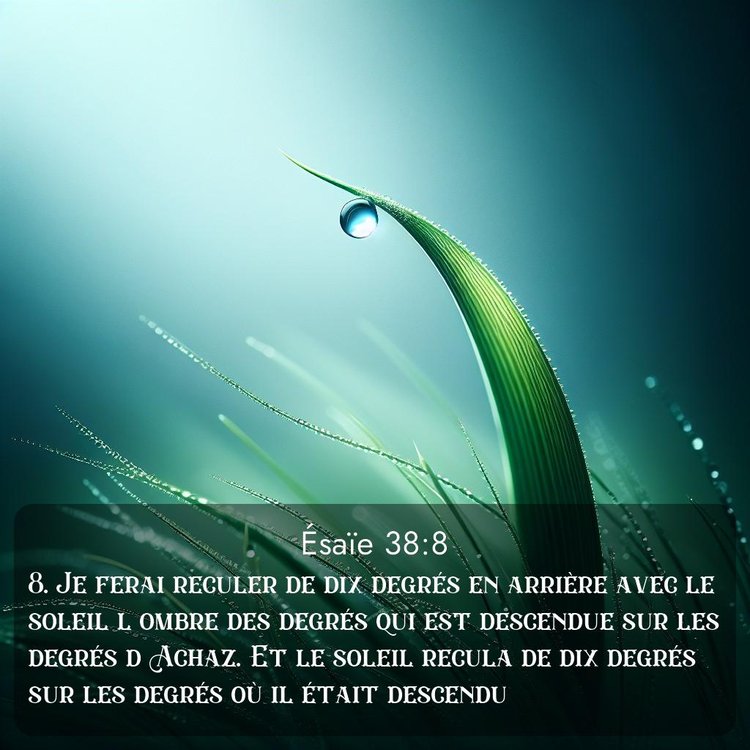 Segond Ésaïe 38:8