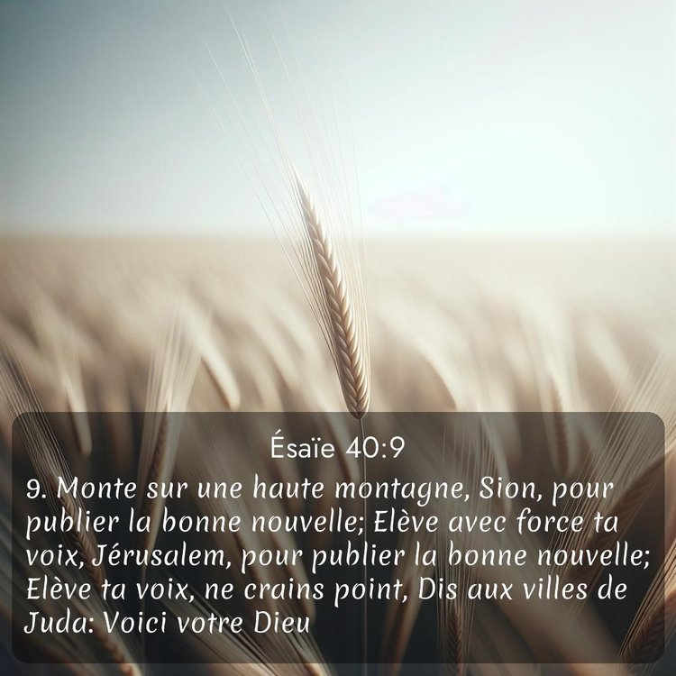 Segond Ésaïe 40:9