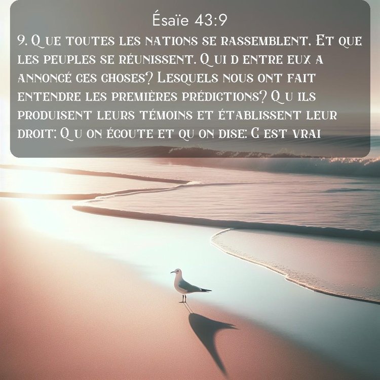 Segond Ésaïe 43:9