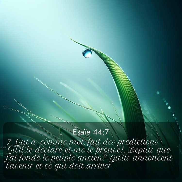 Segond Ésaïe 44:7