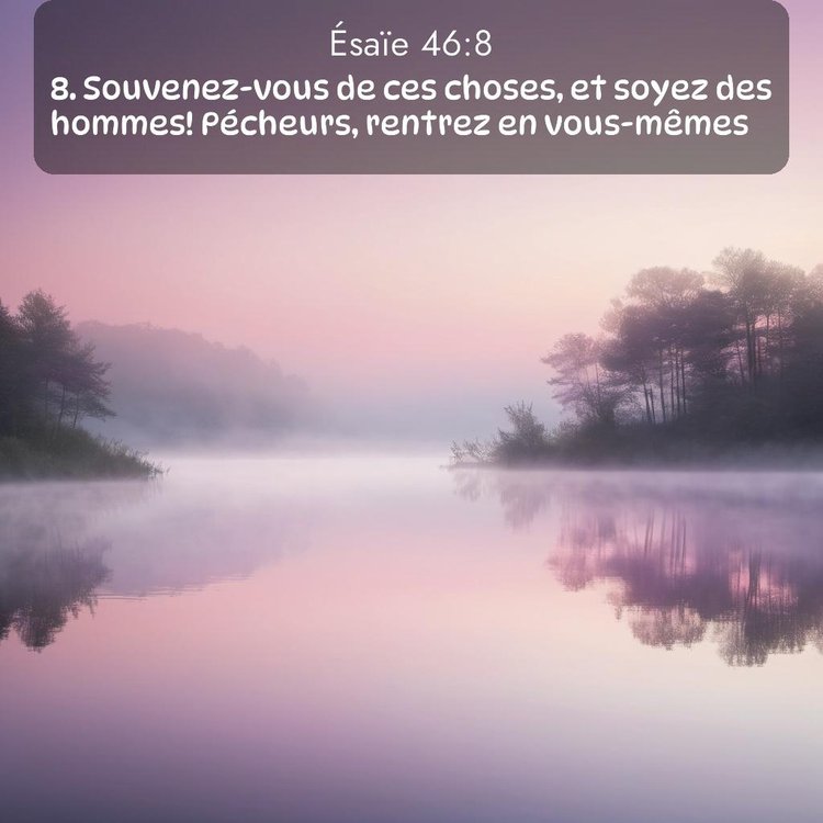 Segond Ésaïe 46:8