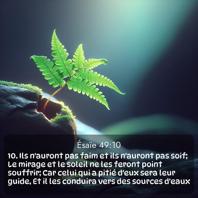 image nature avec verset biblique de la Bible