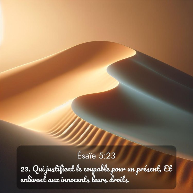 Segond Ésaïe 5:23