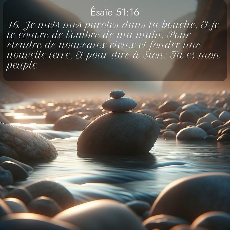 Segond Ésaïe 51:16