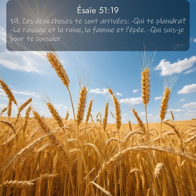 Segond Ésaïe 51:19