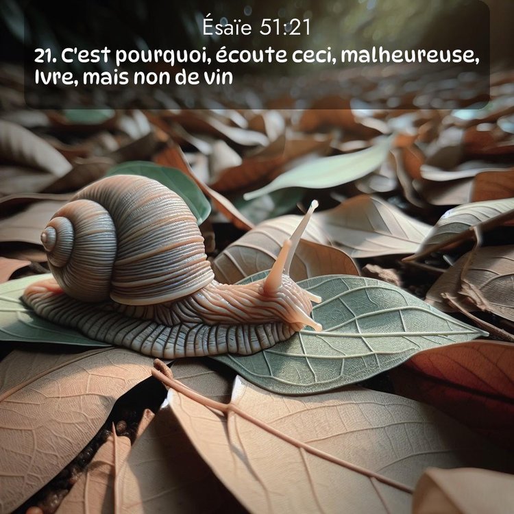 Segond Ésaïe 51:21